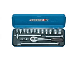 套筒套件3/8”17件工具